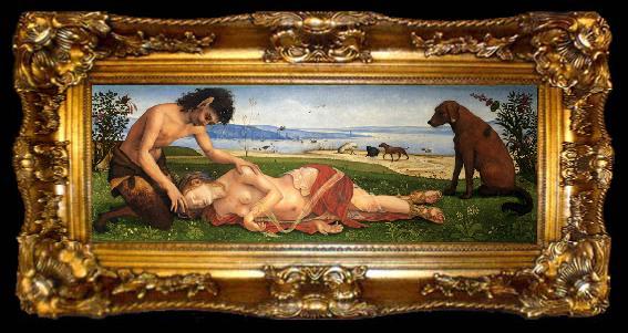 framed  Piero di Cosimo Death of Procris (mk08), ta009-2